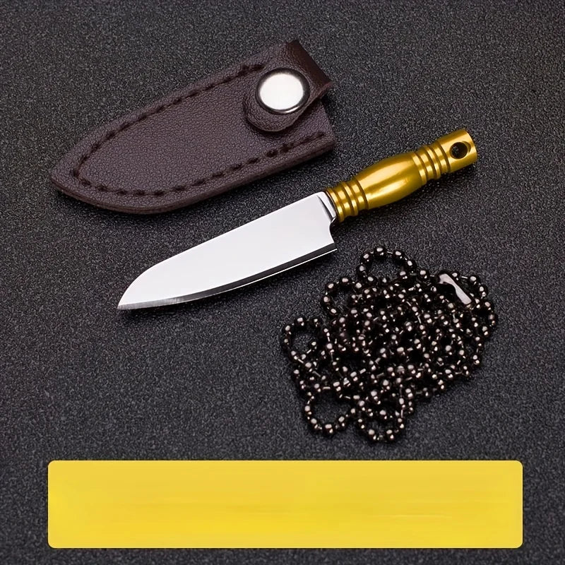 EDC Mini Knife Sharp Mini Kitchen Knife Gift Carry Pocket Knives Unboxing Tool Portable Paper Cutting EDC Fixed Keychain Knife