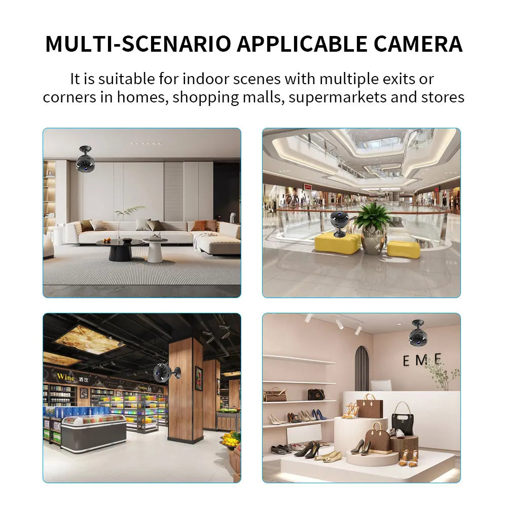 WiFi Mini Camera Security Protection Camera Smart Home Wireless Video Recorder Baby Monitoring Camera for Infants And Pets
