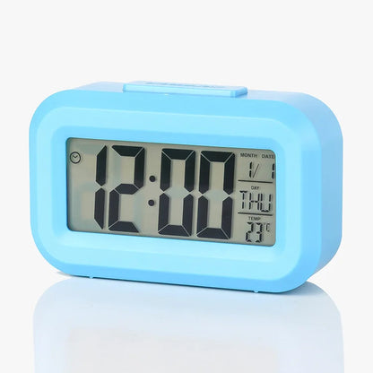 Alarm Clock Digital Clock LED Electronic With Backlight Snooze Calendar For Home Office Desktop Table Screen Display Watch