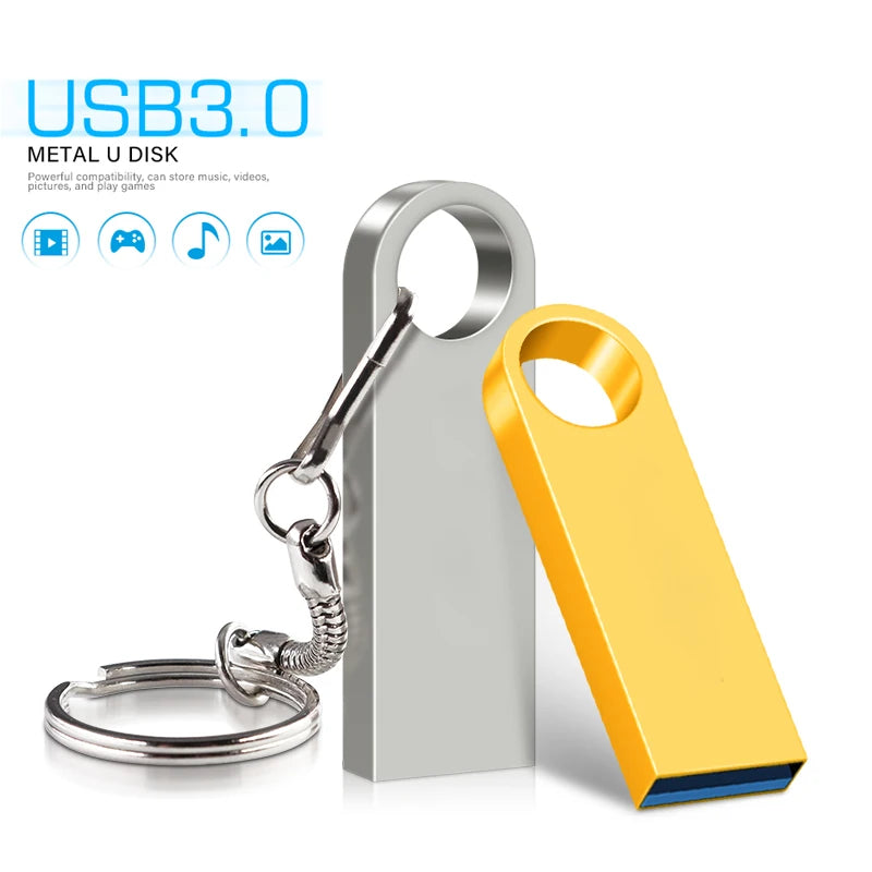 USB Flash Drive 3.0 Pendrive 8GB 16GB 32GB 64GB 128GB Metal Stick Disk 3.0 Pen Drive USB Flash Drive 128GB 64GB 32GB 16GB 8GB