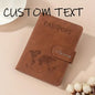 Custom Name Passport Holder for Essentials Passport Wallet Cover Case for Travel Accessories Passport Book Holders for Women/Men