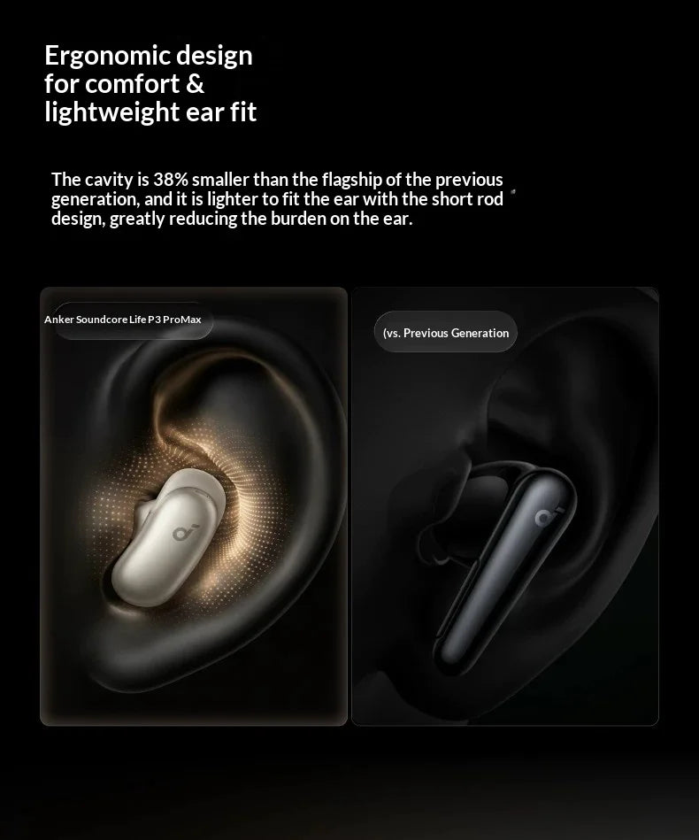 New Anker Liberty 5 Pro Max Noise-Canceling Earphones ANC Active Noise AI Personal Assistant Bluetooth Earphones Gifts