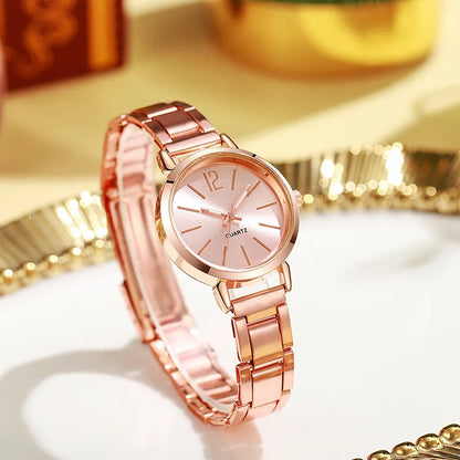 Women Watch Fashion Small Dial Gold Watch Woman Luxury Alloy Strap Ladies Quartz Wristwatches Gift Clock Gift reloj mujer
