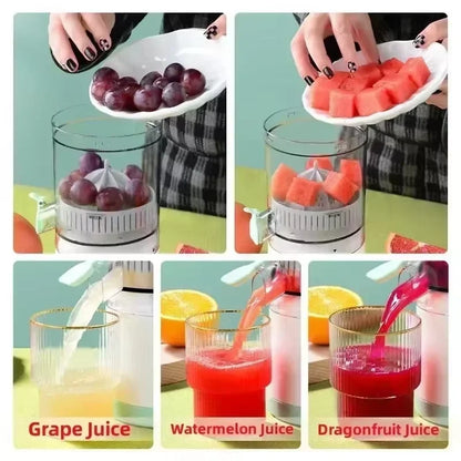 HOMEFISH Electric Juicer Juice Cup Citrus Orange Squeezer USB Charging Kitchen Fruit Juicer Blender Separator Press Machine