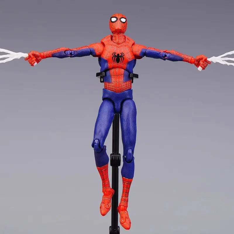 In-Stock Spider-Verse SV-ACTION Peter B.Parker KO Articulated Action Figure Desktop Ornament Trendy Surprise Toy Gift for Boys