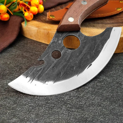 2024new Outdoor Pick Bones Dedicated Knife Hand-Forged Meat Cutting Knife Slaughter Professional Meat Selling Knife