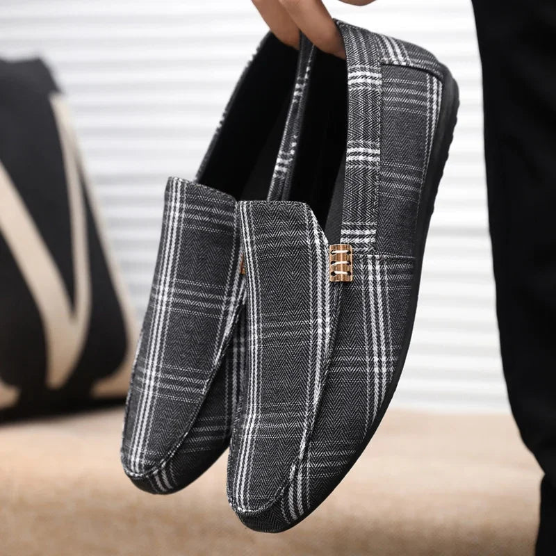 Classic Designer Loafers Men Flat Shoes Summer Breathable Slip-on Men's Casual Shoes Comfy Non-slip Driving Shoes Man Moccasins