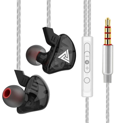 QKZ CK5 FiLe Wired Earphone Professional Gaming And Sports Noise Cancelling Headphones with Microphone HiFi Music Earphone