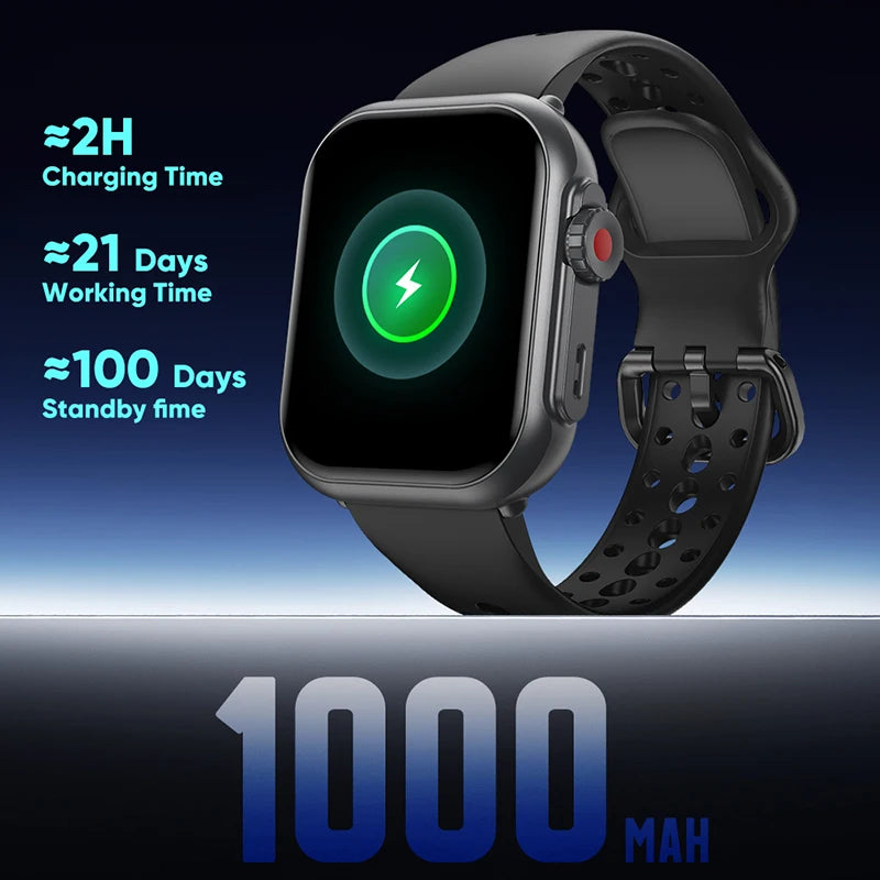 For IOS Watch Ultra 2 SE Men Women Smart Bracelet 1000mAh Battery GPS AMOLED Display Bluetooth Call Sport Waterproof Smart Watch