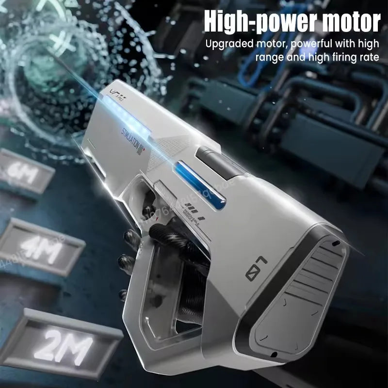 Adult electric water gun, powerful spray, automatic water absorption, children's summer outdoor beach toy, children's gift