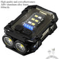 800mAh Super Bright LED COB Flashlight 8 Modes Keychain Light IPX4 Waterproof Magnetic Type C Rechargeable Mini EDC Torch Light
