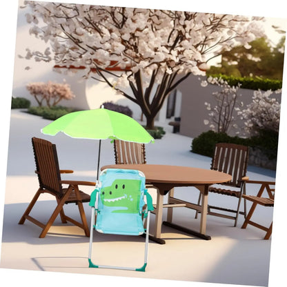 Portable beach chair for boys/girls, with umbrella, foldable, suitable for outdoor, pool, beach
