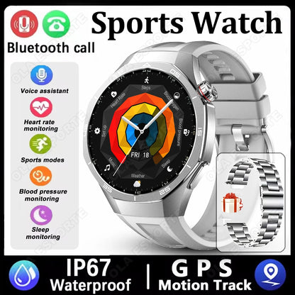 2026 Sports Watch 5 Pro GPS Track Smart Watches Men 1.52"AMOLED Full Touch Screen Waterproof Bluetooth Talk Smart Bracelet Hw12