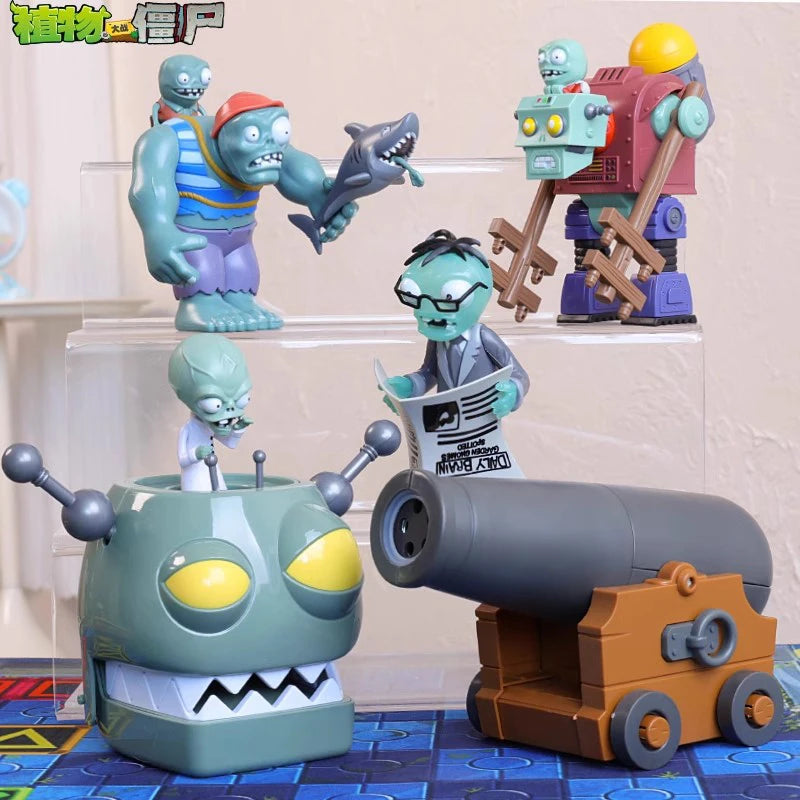 New Large Plants vs Zombies Figures Dr. Zomboss Peashooter Gargantuar Potato Mine Chomper Conehead For Kids Chrismas Toy Gifts