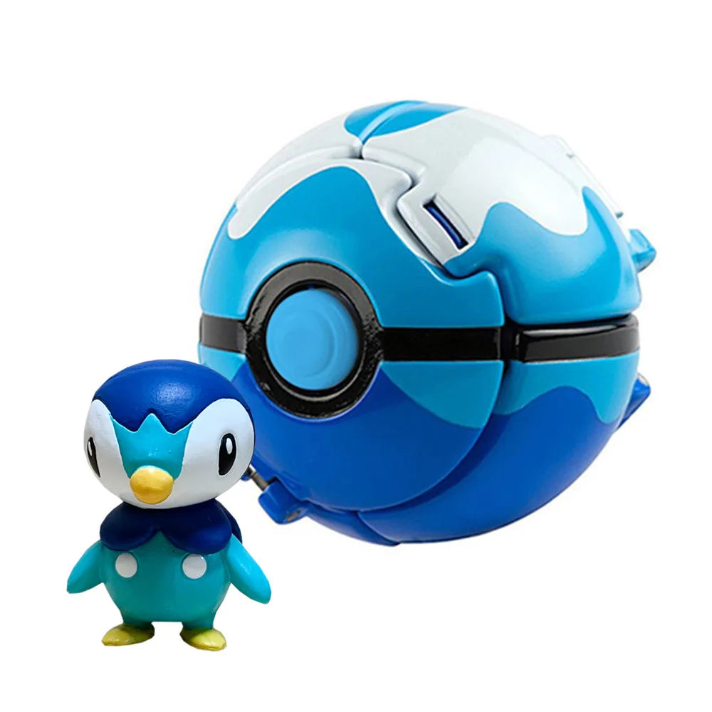 New Pokemon Pokeball Anime Action Figurse Pikachu Squirtle Pocket Monster Variant Pokémon Game Elf Ball Model Toys Gift