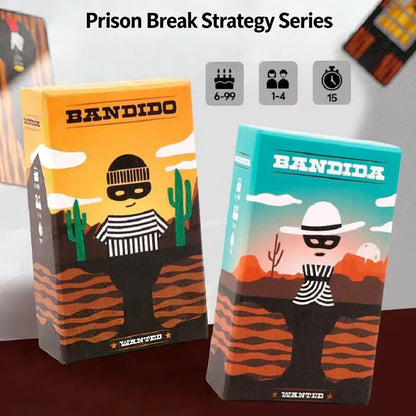 Bandido Bandida Cooperative Board Game Prison Break Strategy Card Game 1-4 Players Family Party Puzzle Tabletop Game For AllAges