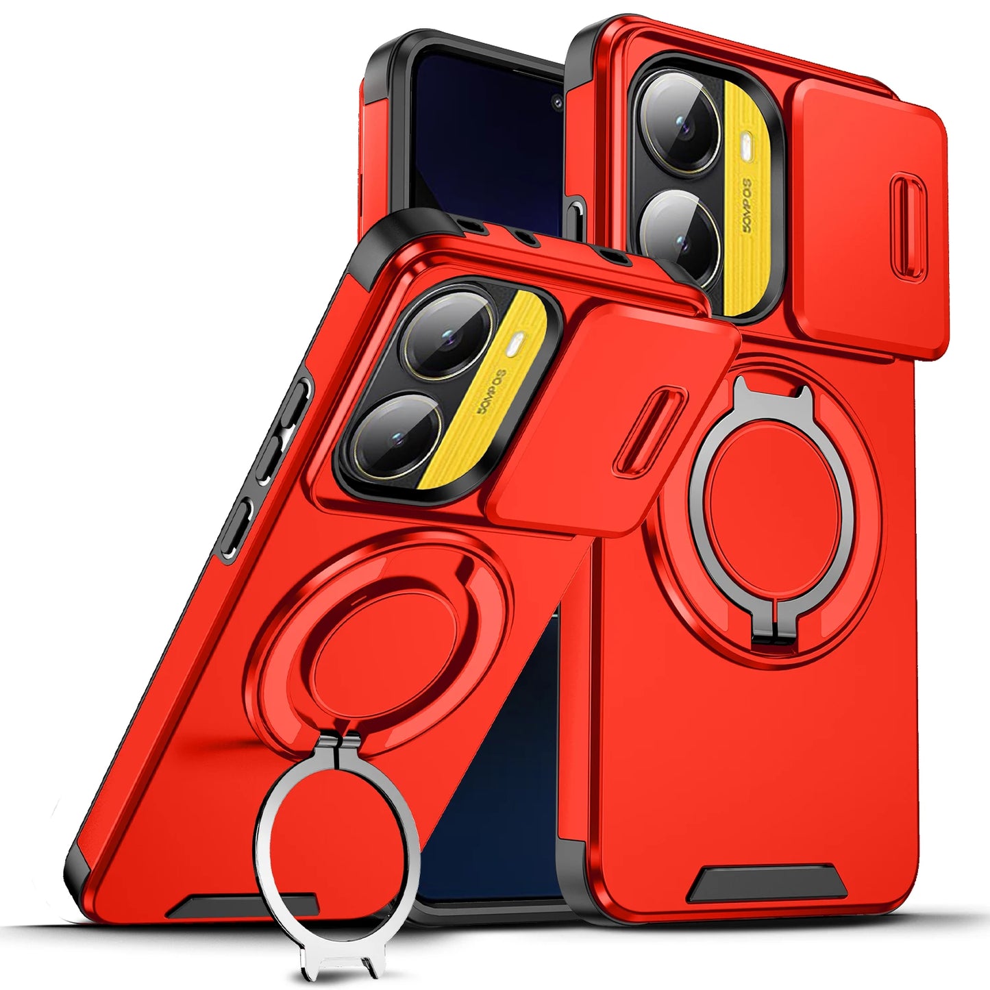 For Poco X7 Pro 5G Case Lens Protect Shockproof Armor Cover for Poko Little X7 X7 Pro X7pro Pocox7pro Car Magnetic Holder Funda
