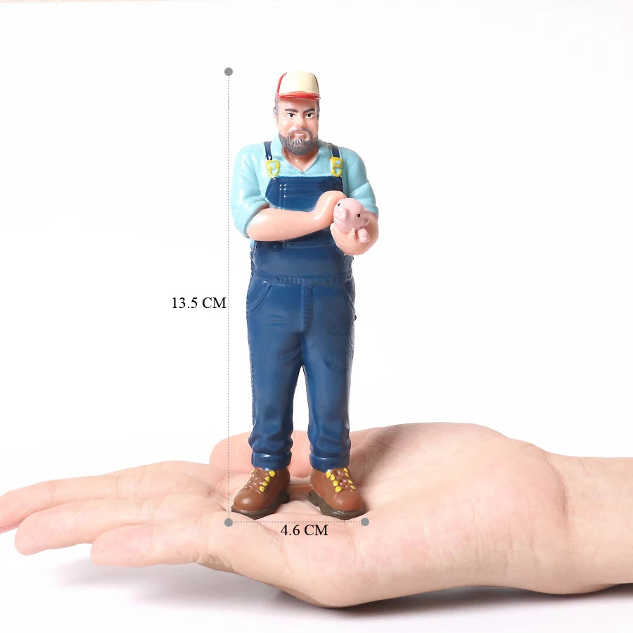 Realistic Professionals Pretend Career People Figures,Representing a Variety Of Occupations From Fire Fighter to Nurse Figurines