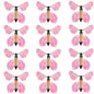 12PCS Magic Flying Butterflies Wind Up Toy Bookmark Greeting Rubber Band Powered Magic Prop,Surprise Gift Wedding,Birthday,Party