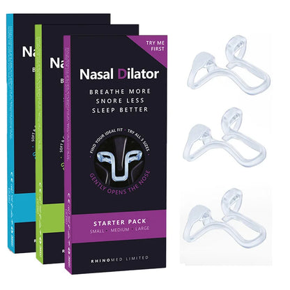 Silicone Anti Snoring Nose Clip Elastic Nasal Dilator for Better Sleep Improved Airflow Travel Home Use Comfort