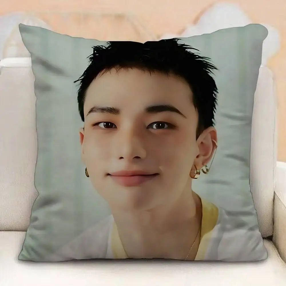 Korean Idol H-Hwang-H-Hyunjin-s Pillow Case Pillowcases Home Decor Living Room Decor Cushion Covers