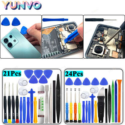 Mobile Phone Disassembly Repair Tools for Apple Android Set Opening Screwdriver Combination Skid Multi Function Disassembly Kit