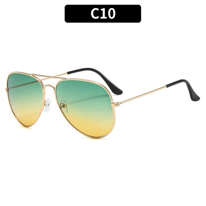 New Double Bridge Sunglasse for Woman Men Alloy Frame 2026 Gradient Lens Sun Glasses Female Oculos Male Outdoor Fashion Eyewear