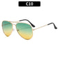 New Double Bridge Sunglasse for Woman Men Alloy Frame 2026 Gradient Lens Sun Glasses Female Oculos Male Outdoor Fashion Eyewear