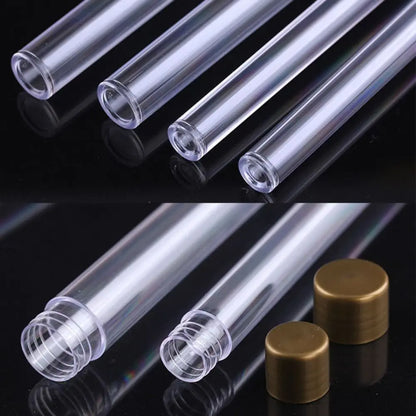 Portable Acrylic Incense Stick Tube Transparent with Detachable Airtight Lid Incense Holder Joss Stick Storage Tube