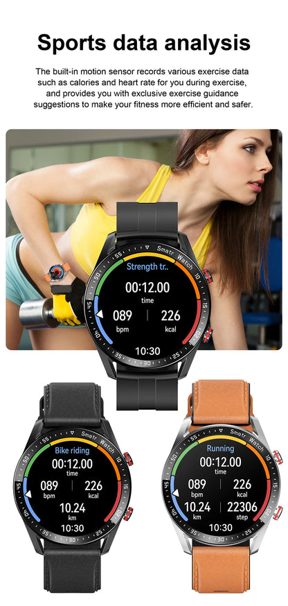 2026 NEW 1.5 inch Smart Watch Men Bluetooth Call Heart Rate ECG Health Fitness Sports Watch Waterproof Business Man Smartwatch