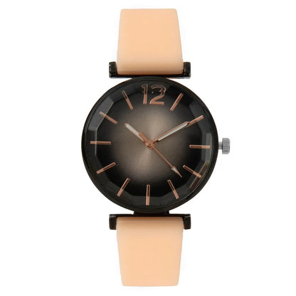 Fashion Ladies Sports Simple Black Dial Quartz Watch Casual 2023 Hot Sale Green Silicone Strap Women Clock Dress Wristwatches