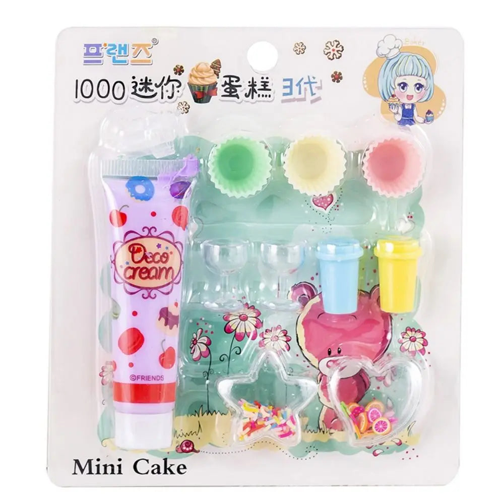10pcs/Set Simulation Cream Children Ice Cream Dessert Making Cake Model Handmade DIY Set Leisure Entertainment Small Toys