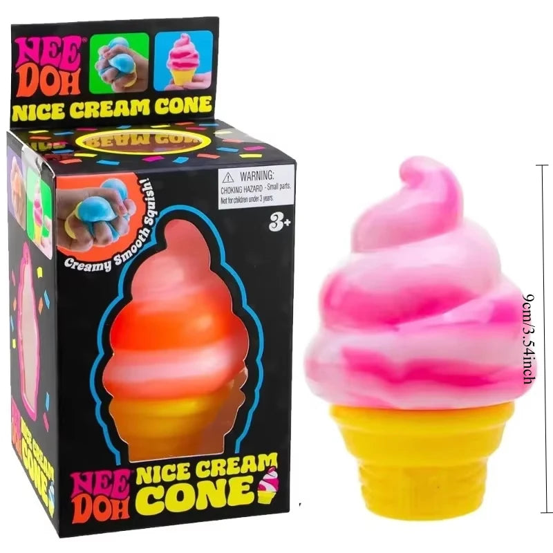 Schylling Needoh Nice Cube Sensory Nice-Sicle Stress Relief Squishy Cube Anti-Anxiety Squeeze Object For Focus ADHD Population