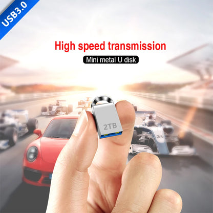 Mini USB 3.0 Pendrive 1TB 512GB 128GB Silvery External Storage Metal Memory Flash Drive USB Storage Key Pen Drive For Computer