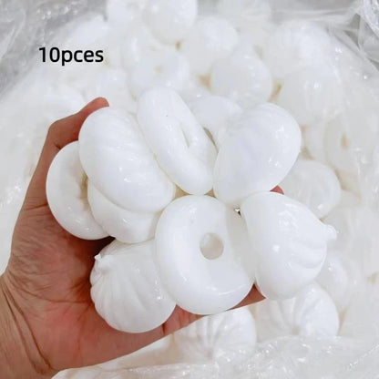Dumpling Stress Ball Shell DIY Kit 1/5/10Pcs Stress Relief Toy Home Travel Decor For All Ages