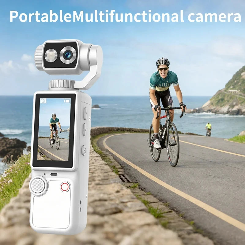 4K Hd Wifi Sports Wearable Camera Hold In Hand Travel Bicycle Driver Recorder Mini Sports Cam For Motorcycle and Vlogging