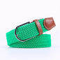 Women Casual Knitted Elastic Belt Pin Buckle Webbing Strap Woven Canvas Braided Stretch  - Belts for Men