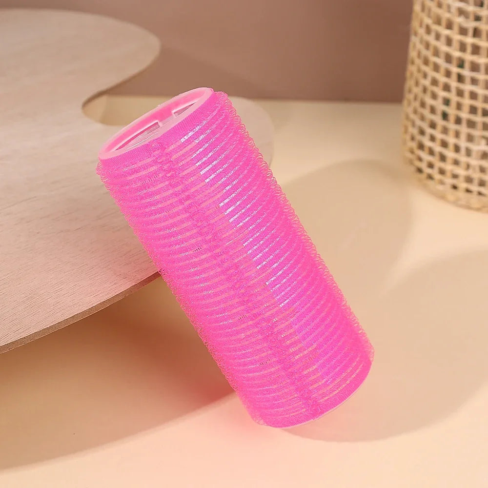Self-adhesive Curling Tube Natural Stuckless Salon Hairdressing Curlers for Girl Beauty Styling Tool Pink Black Hair Roller Bang