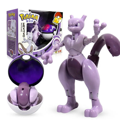 Figure Pokemon ball Toy deformed Pikachu Charizard Venusaur Blastoise Gyarados tomy Action Figurine pokeball poke children gift