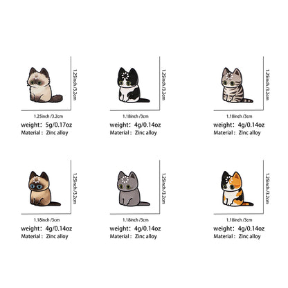 "Loading" Black Cat Enamel Pin Cute Brooch Pines Lapel Pins Badge on Backpack Clothing Accessories Animal Jewelry Friends Gifts