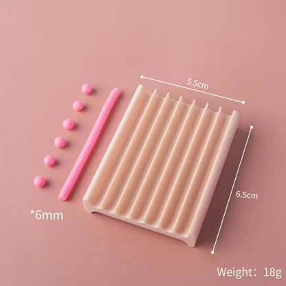 2-in-1 Rubbing Strip Soft Ball Mold Pottery Hand Rolling Shaping Maker for Clay Bead DIY Jewelry Earring Handmade Craft Supplies