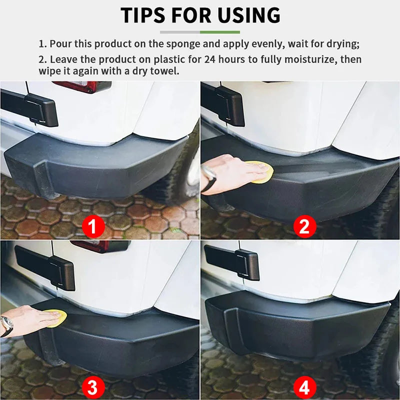 Plastic Restorer Back To Black Gloss Auto Plastic Rubber Exterior Repair Coating Leather Restore Auto Polish Cleaning Products