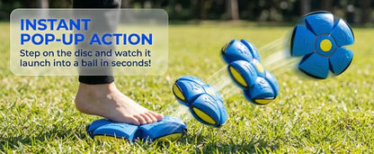 Flying UFO Throw Disc Ball – Outdoor Garden Basketball Game Toy for Kids, Flat Throw Flying Disc Fun Activity Toys