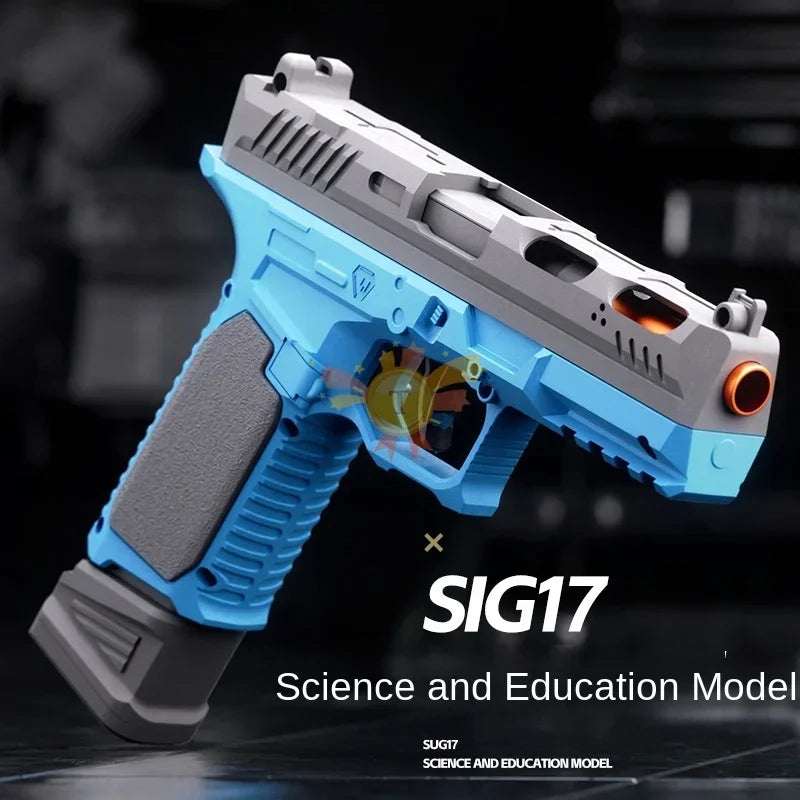 Continuous Shooting G17 Shooting Pistol Soft Bullet Toy Gun CS Children Adult Outdoor Shooting Game Popular Toy Gun