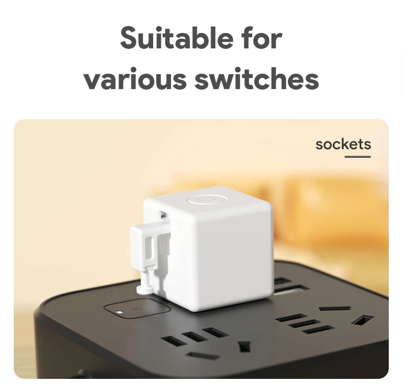 New Tuya Bluetooth Smart Touch Fingerbot Plus USB Charge Version Switch Button Pusher Arm Fingerbot Via Alice Alexa Google Home