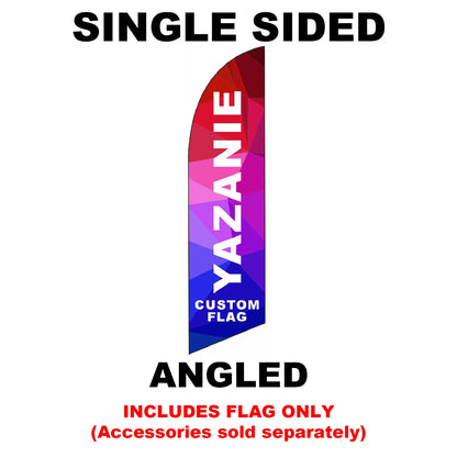 Single or Double Sided Custom Beach Feather Flag Advertising Swooper Teardrop Flag for Outdoor Business and Events Promotion