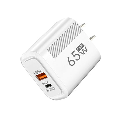 65W GaN Fast Charging USB Type-C Charger US EU Plug USB PD Quick Charge 3.0 Travel Wall Phone Charger Adapter For iPhone Samsung
