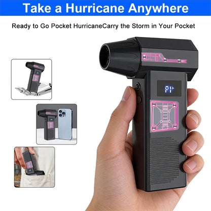 13000rpm Turbo Jet FanPowerful Air Blower, High Speed Jet Fan Handheld Portable Type-C Charging Dust Snow Cleaning Air Turbo Jet