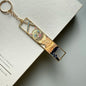 Anime Metal Hollow Out Keychains Bookmark Cute Jet Manga Fashion Bag Key Tag Jewelry Accessory Key Ring Holder Gift Anime