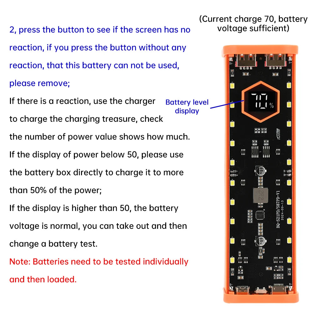8Slots 18650/21700 Power Bank Case DIY Kit Mecha Transparent Quick Charge Flash Charger Battery Case Kit Power Bank Box Type C